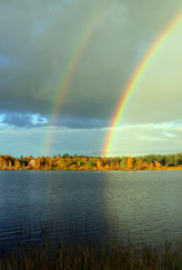 Regenbogen über unserem See