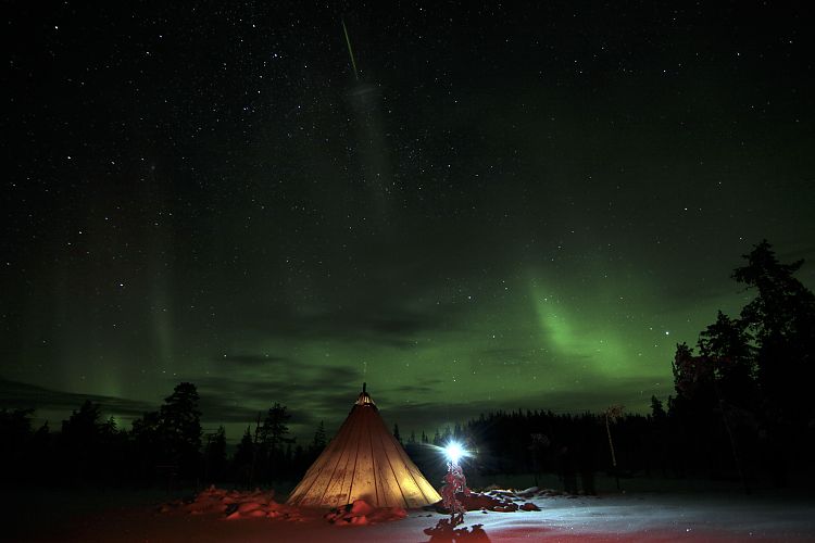 Huskytour Polarlicht